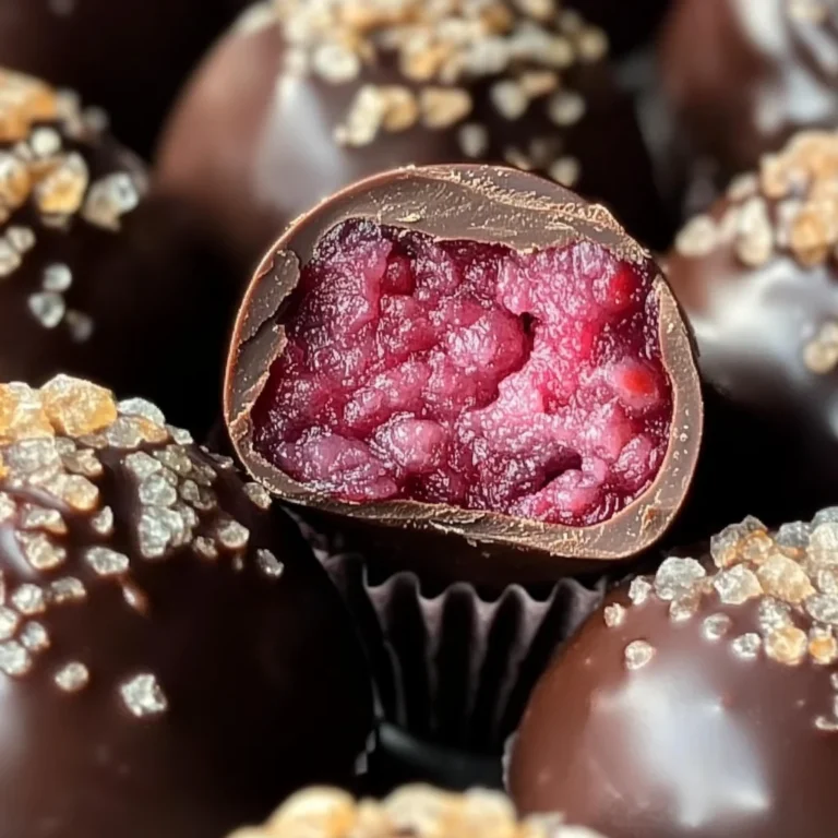 Chocolate Raspberry Truffles