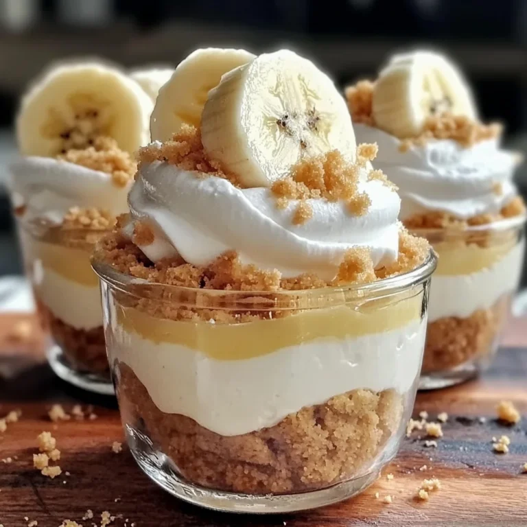 Creamy No-Bake Banana Pudding Cheesecake Cups