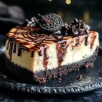 Decadent Spider Web Chocolate Cheesecake with Oreo Crust