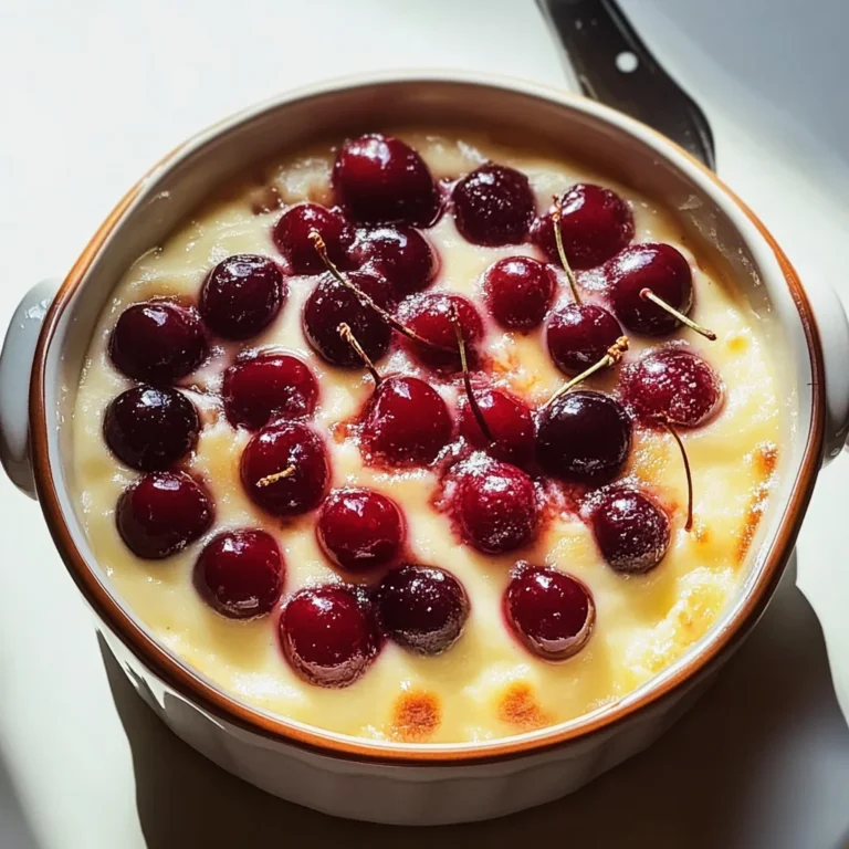 Delicious Cherry Custard