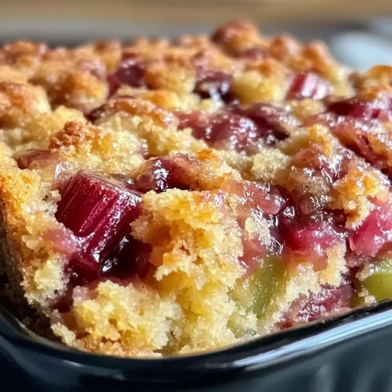 Easy Rhubarb Dump Cake Crockpot Recipe Without Eggs for Perfect Dessert