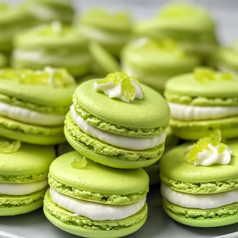 Key Lime Pie Macarons