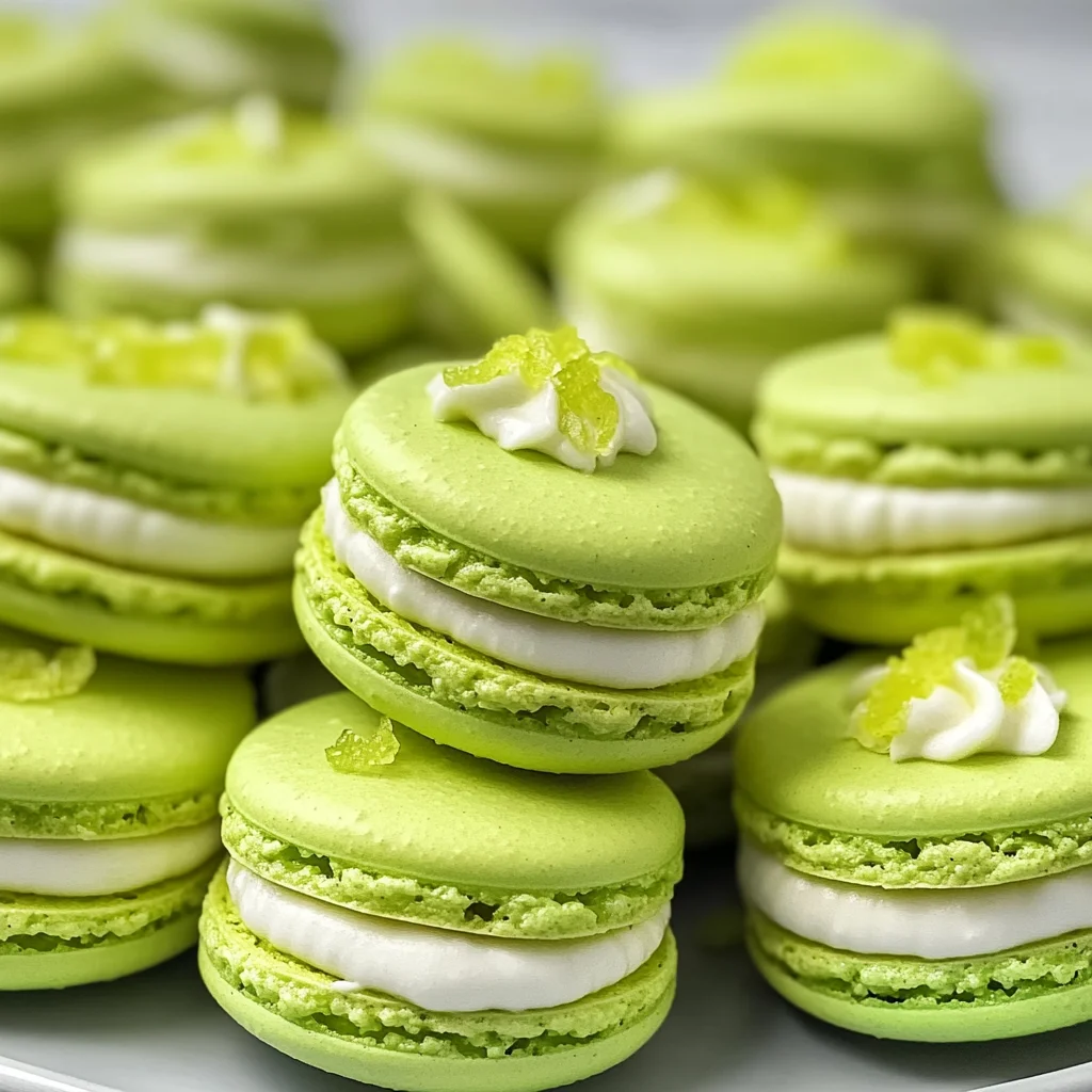 Key Lime Pie Macarons