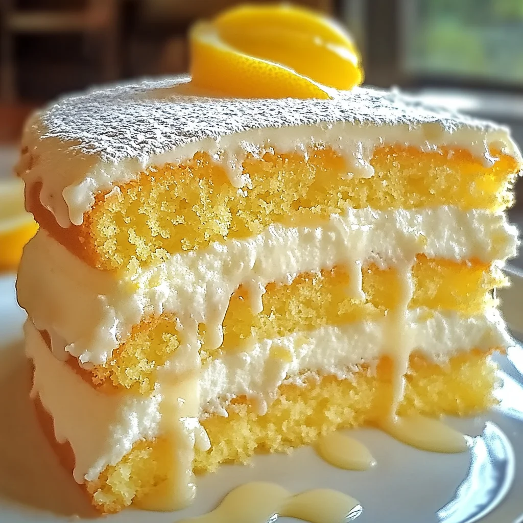 Lemon Cloud Cake: Fluffy Citrus Bliss for Every Celebration