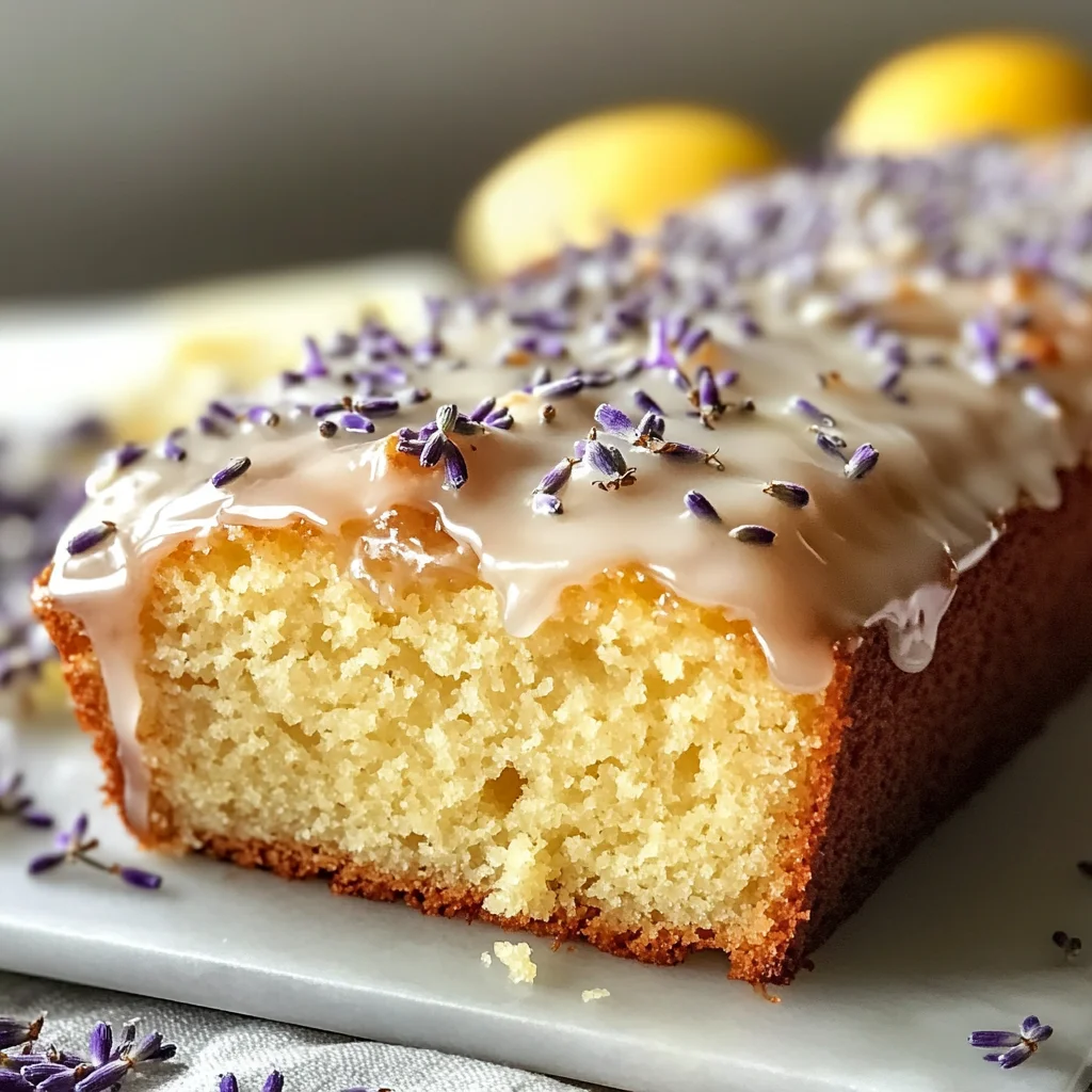 Lemon Lavender Loaf Cake