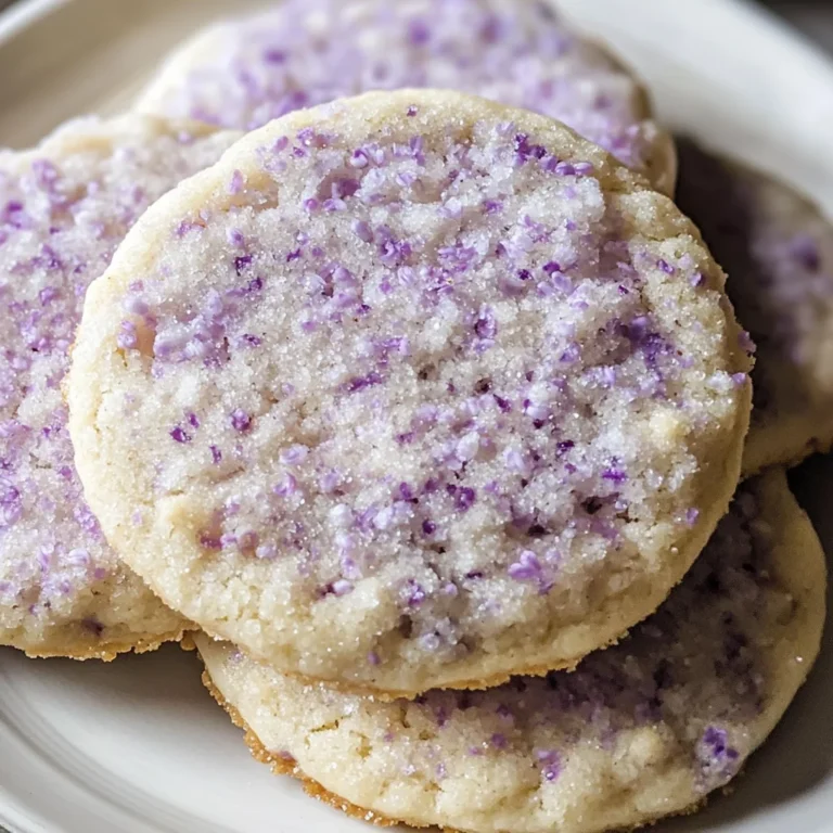 Lilac Sugar Cookies
