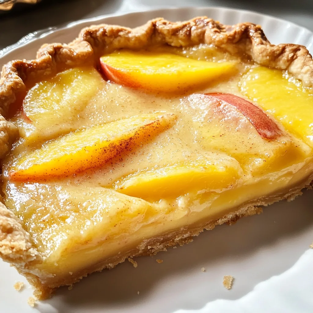 Peach Custard Pie