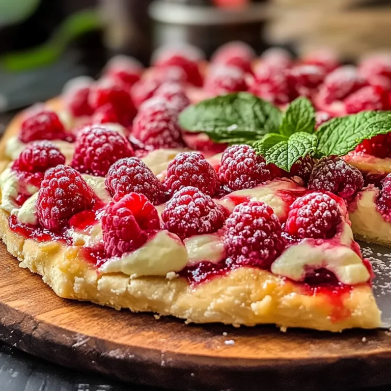 Raspberry Cheesecake Pizza