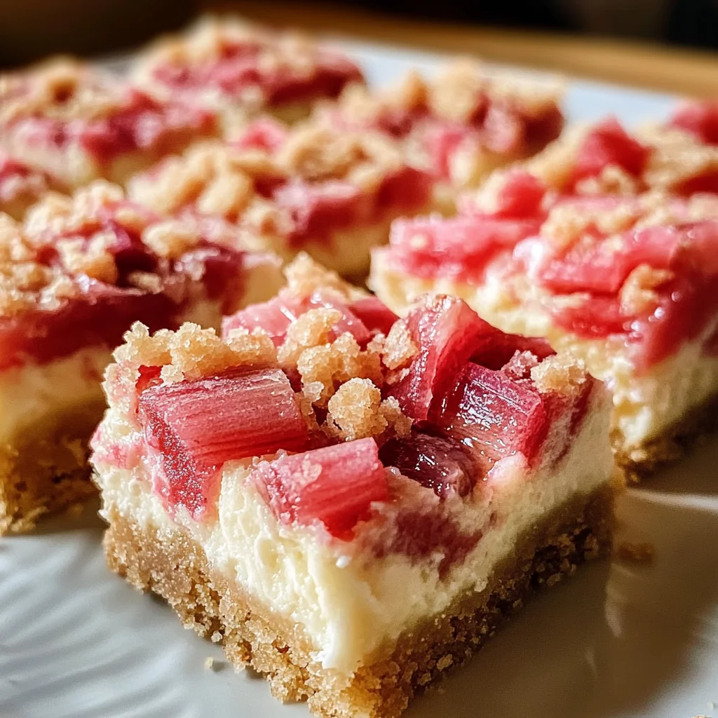 Rhubarb Cream Cheese Bars