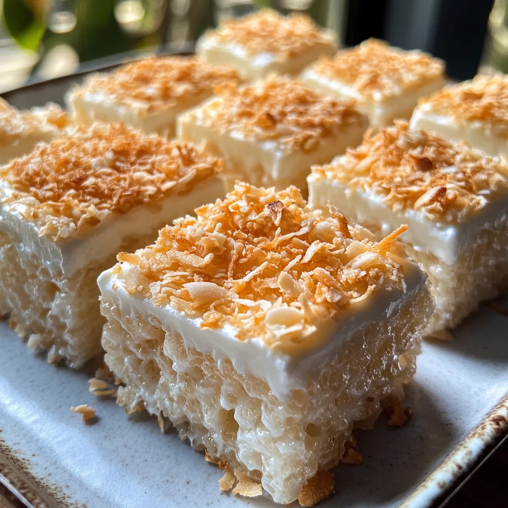 Ultimate Coconut Rice Krispie Treats – Viral No-Bake Tropical Dessert