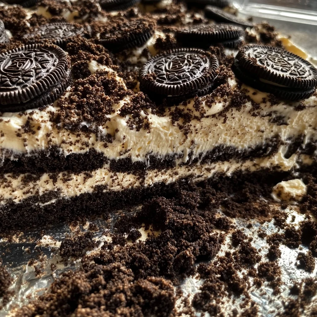 Ultimate No-Bake Oreo Dirt Cake