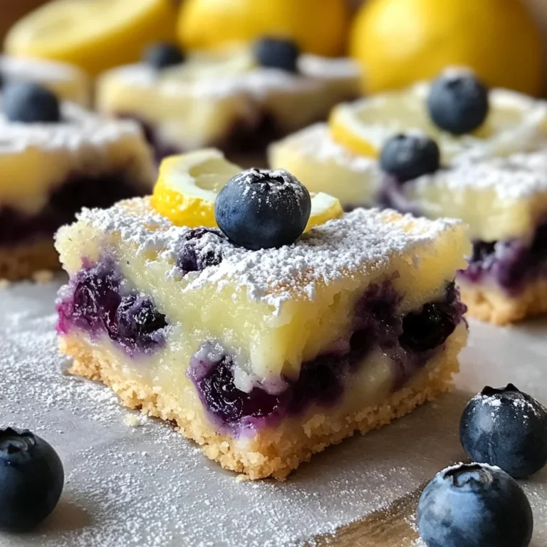 Zesty Blueberry Lemon Bars